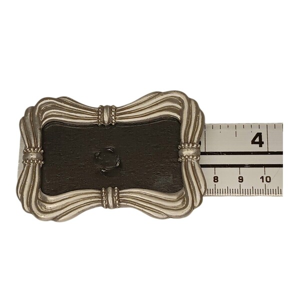 Vintage Miniature Pewter Picture Frame Bow And Ribbon Design 2 x 3 Photo 1 x 2 - Picture 12 of 14